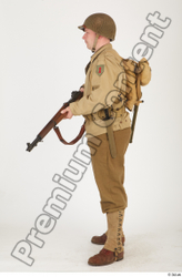 Whole Body Man White Army Uniform Average Standing Clothes photo references